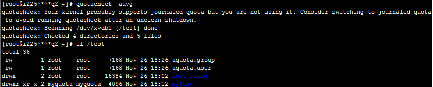 quotacheck