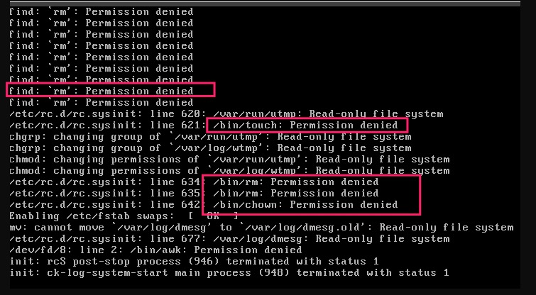 阿里云服务器/bin目录下命令权限异常导致Linux系统无法启动